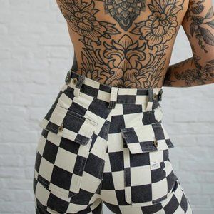 P&Co 304 Service Fatigue Pants - Checkerboard Size UK8/US2